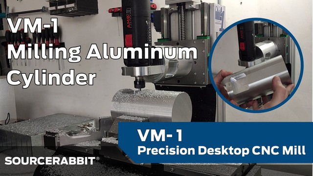 First cuts of VM-1, Precision Desktop Vertical CNC Milling Machine